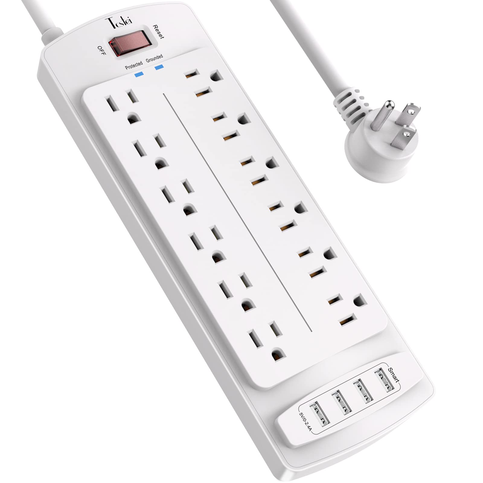 Amazon.com: Power Strip, Tcstei Surge Protector with 12 Outlets